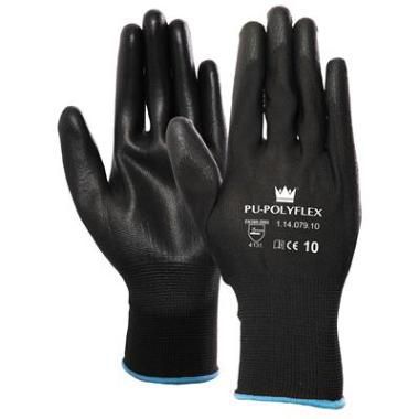 Handschoen PU-polyflex, zwart