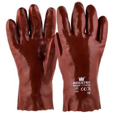 Handschoen PVC rood