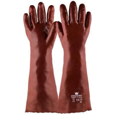 Handschoen PVC rood