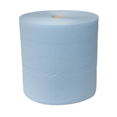 Industriepapier blauw cellulose, verlijmd, 3 lagen
