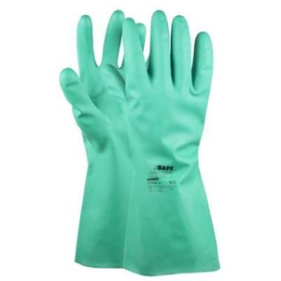 Handschoen nitril, vlokgevoerd