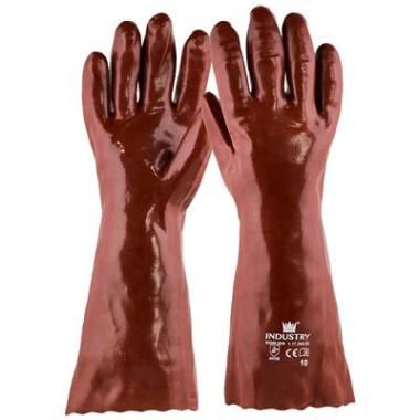 Handschoen PVC rood