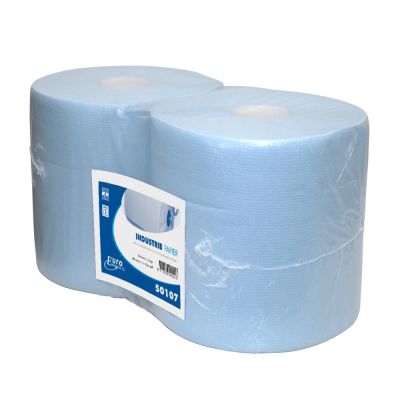 Industriepapier blauw cellulose, verlijmd, 2 lagen