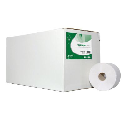 Toiletpapier compact, tissue hoogwit, 2 lagen