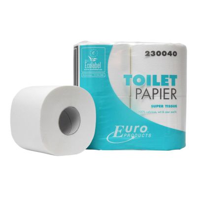 Toiletpapier wit cellulose, 2 lagen